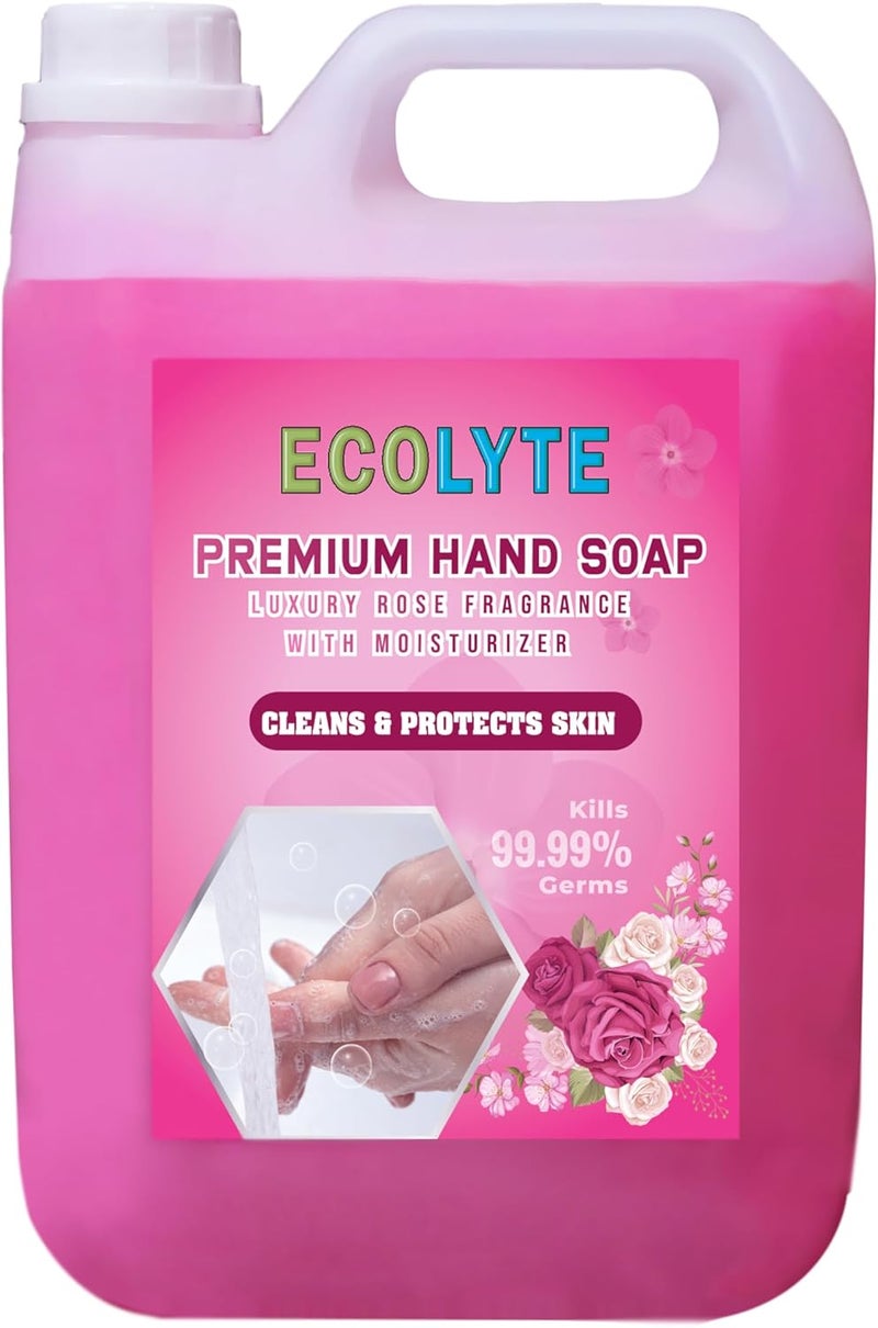 ECOLYTE+ صابون يدين إيكولايت+ برائحة الورد الفاخرة - 5 لترات - Image 1